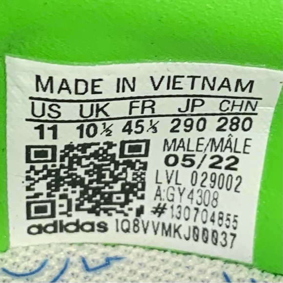 [BRAND NEW] ADIDAS ATHEN OG BOLD BLUE SEMI SCREAMING GREEN MENS SIZE 11 SNEAKERS - Picture 8 of 12